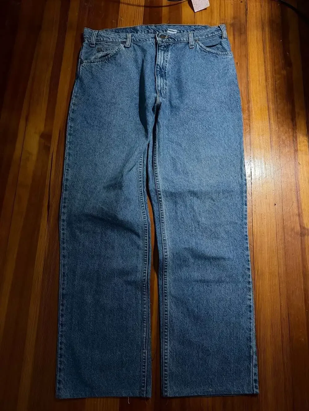 Vintage Levi's 517 Relaxed Fit Orange Tab Jeans 34x31 (tagged 36x34)